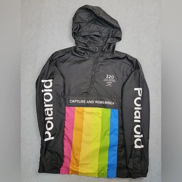 Coats Jackets Polaroid Jacket Black PLT Washed Black Oversized